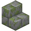 Mossy Stone Brick Stairs